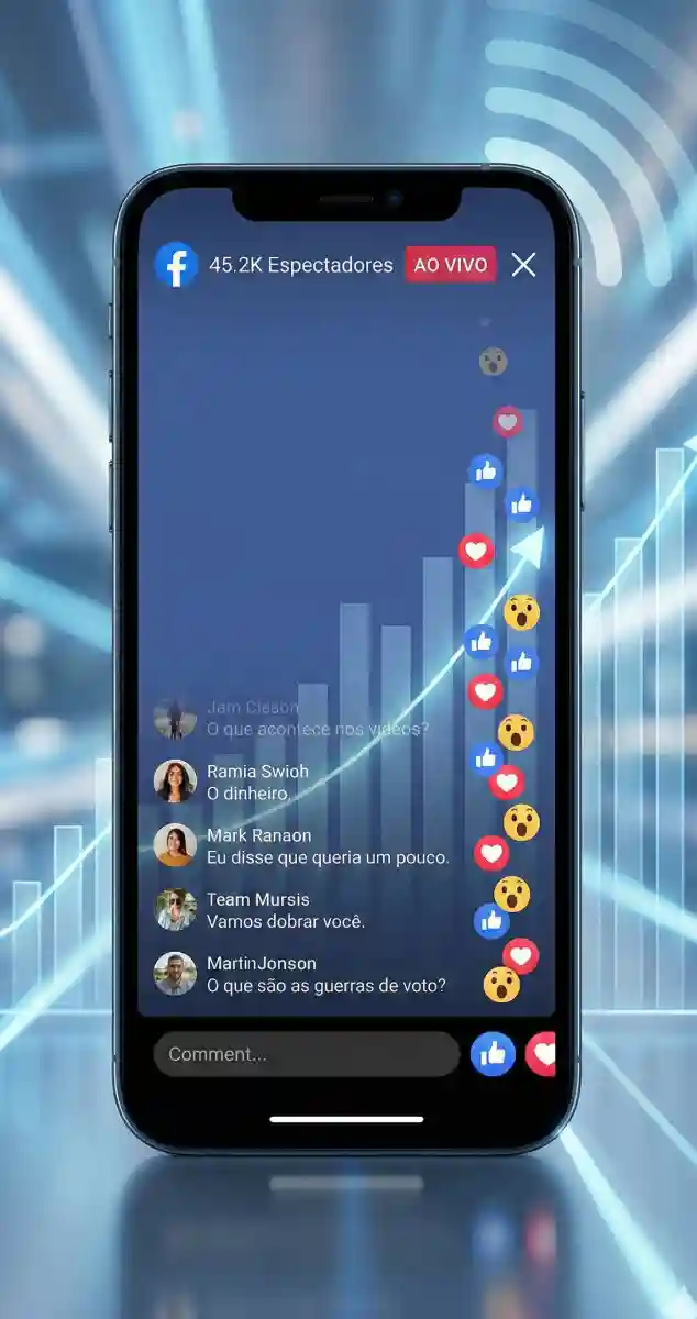 Comprar espectadores para Facebook Live - Aumento de audiência